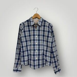 BARBOUR Plaid The Ledies Button down Shirt Sz 8